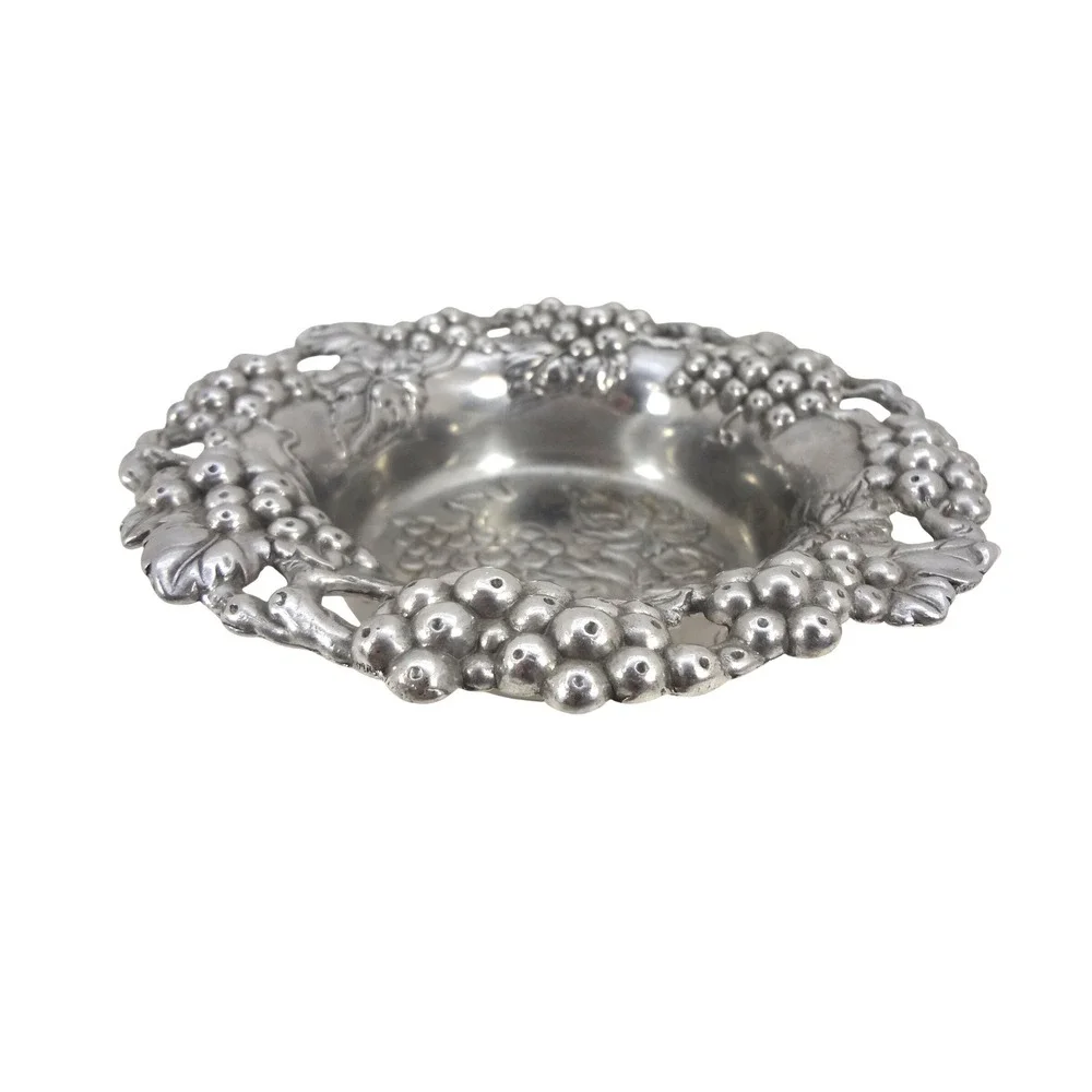 Arthur Court‎ Grape Cluster Pewter Aluminum 1995 Vintage Wine Bottle Coaster